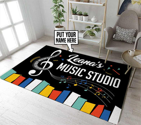 Personalized Music Studio Rug 05840