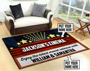 Personalized Home Theater Rug 06191