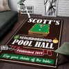 Personalized Pool Hall Rug 06024
