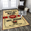 Personalized Grumpy Old Bikers Club Rug 05468