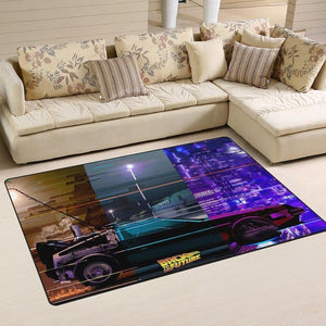Btf Rug Back To The Future Delorean Bttf Time Machine 03592