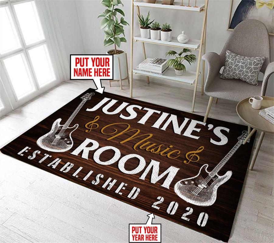 Personalized Music Room Rug 06507