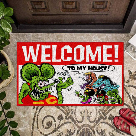 Welcome To My House Door Mat Inside Rug Floor Outdoor Mats Decorations 07350