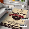 Personalized Cowboy Up Saloon Rug 06859