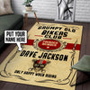 Personalized Grumpy Old Bikers Club Rug 05468