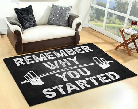 Fitness Remember Why You Started Rug 06669