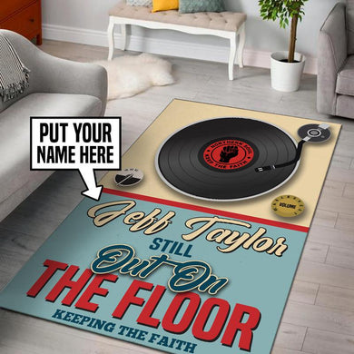 Personalized Vinyl Record Rug 05583