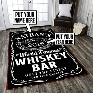 Personalized Whisky Bar Rug 05493