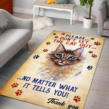 Don't Let The Cat Out Rug 06019