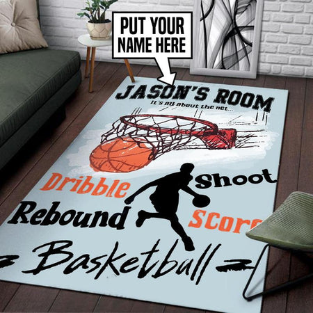 Personalized Basketball Rug 05490