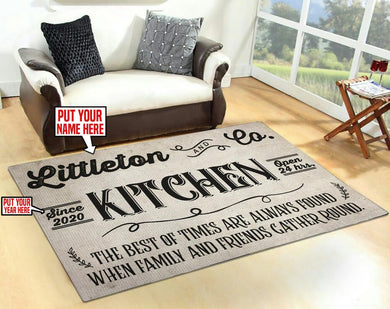 Personalized Kitchen Rug 06320