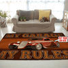 Personalized My Garage My Rules Rug 06001