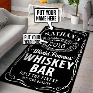 Personalized Whisky Bar Rug 05493