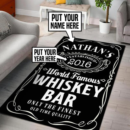 Personalized Whisky Bar Rug 05493