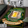Personalized Irish Pub Rug 06482