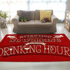 No Working During Drinking Hours Rug 06712