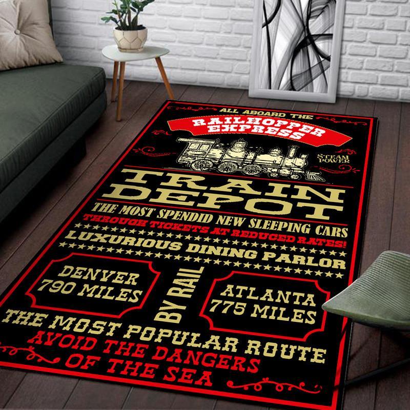 Train Depot Rug 06040