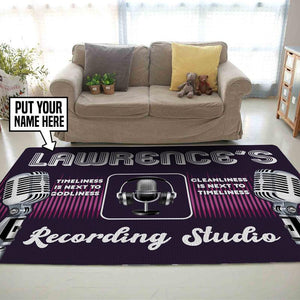 Personalized Recording Studio Rug 05653