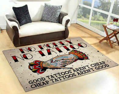 No Money No Tattoo Rug 05794