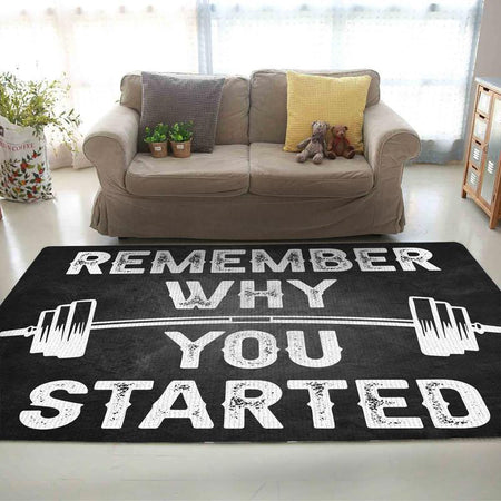 Fitness Remember Why You Started Rug 06669