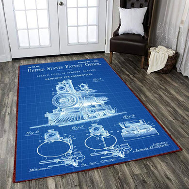 Locomotive Rug Steam Locolotive 04843