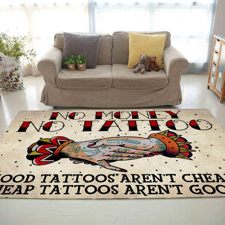 No Money No Tattoo Rug 05794