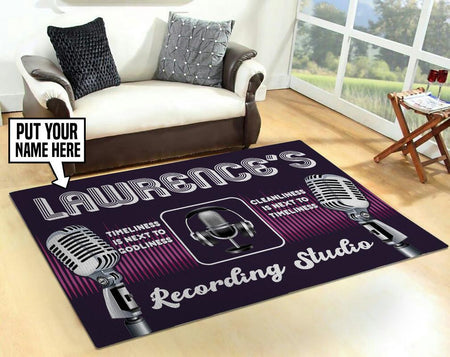 Personalized Recording Studio Rug 05653