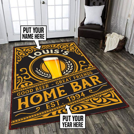 Personalized Home Bar Rug 06457