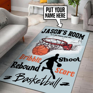 Personalized Basketball Rug 05490