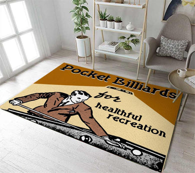 Pocket Billiards For Healthfull Recreation Rug 06934
