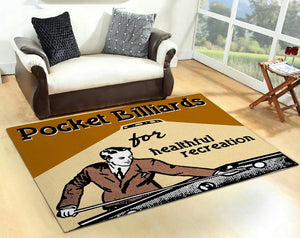 Pocket Billiards For Healthfull Recreation Rug 06934
