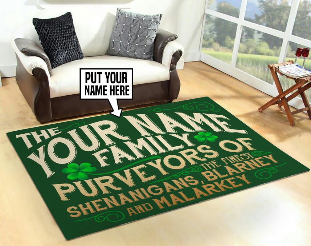 Personalized Shenanigans Family Rug 06862