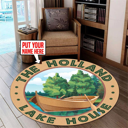 Personalized Lake House Rug 07079