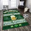 Personalized Irish Pub Rug 06245