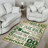 St Patrick Celtic Shamrock Rug 06727