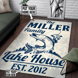 Personalized Lake House Rug 06384