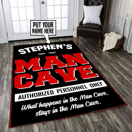 Personalized Man Cave Rug 06456