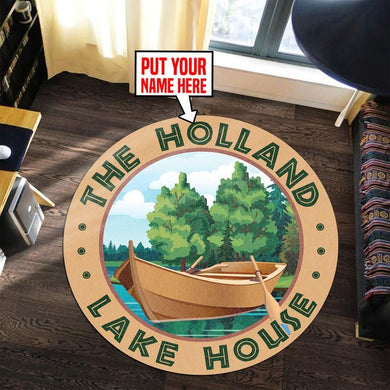 Personalized Lake House Rug 07079