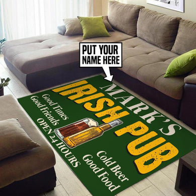 Personalized Irish Pub Rug 05437