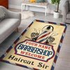 Personalized Barber Shop Rug 06947