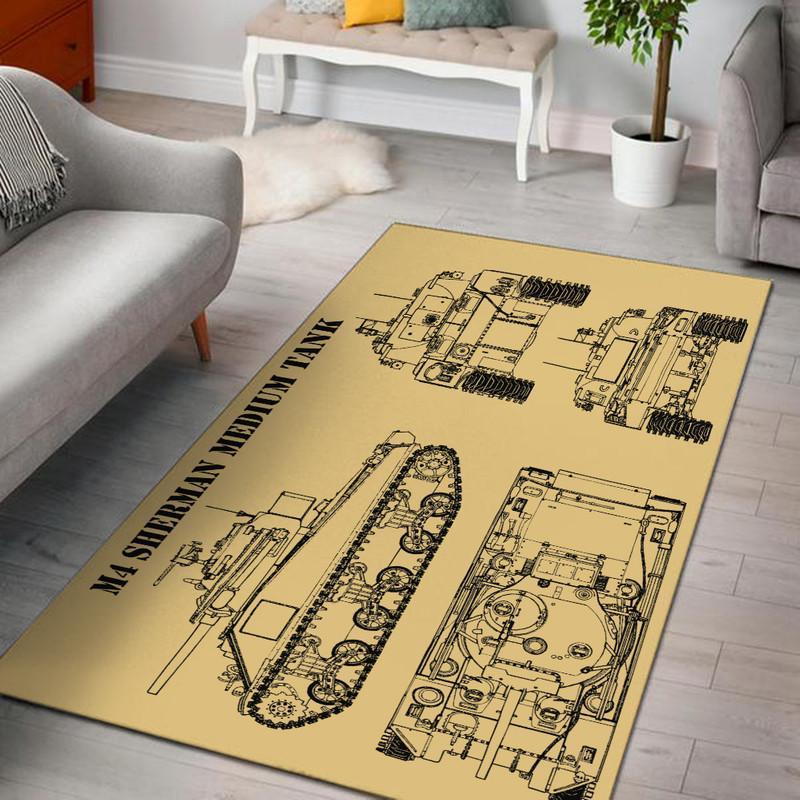 Sherman Rug M4 Sheman Tank 04887