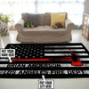 Personalized Firefighter Rug 06133