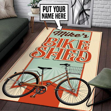 Personalized Bike Shed Rug 06471