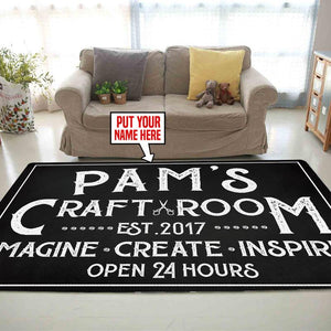 Personalized Craft Room Rug 05726