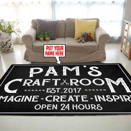 Personalized Craft Room Rug 05726