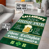 Personalized Irish Pub Rug 06245
