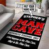 Personalized Man Cave Rug 06456