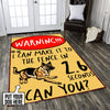 Personalized I Can Make It To The Fence In 2.6 Seconds Can You? Rug 05431