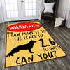 I Can Make It To The Fence In 2.6 Seconds Can You? German Shepherd Rug 05406