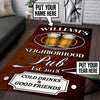 Personalized Neighborhood Pub Rug 05829